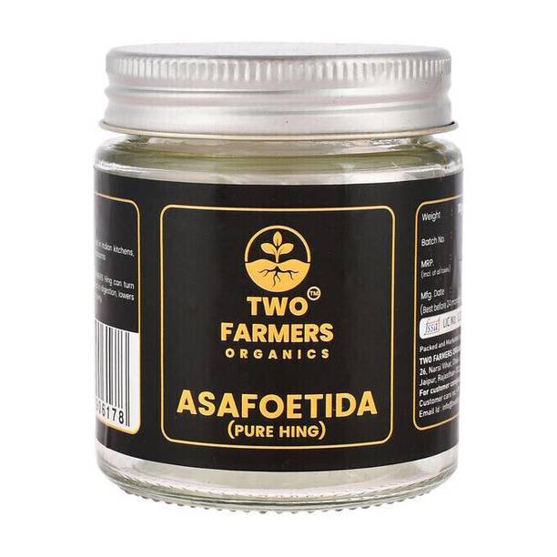 TWO FARMERS ORGANICS Extra Strong Hathras Pure Hing Whole & Raw Asafoetida