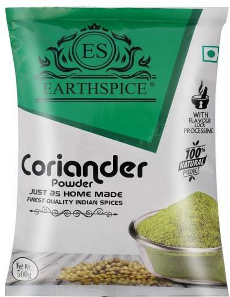 Earth Spice Coriander Powder 500g|100% Natural & Pure | Home-Made Style Dhaniya Powder