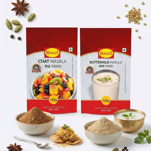 HONEST Masala Combo Pack 2 - Chat Masala & Buttermilk Masala