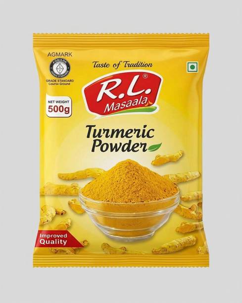 R.L. Masala Turmeric Powder (Haldi) 500g | Pure & Natural Spice Powder | Fresh Aroma