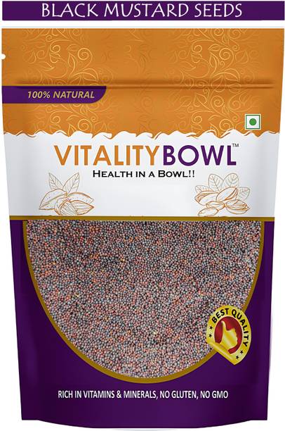 VITALITY BOWL Black Mustard Seeds Whole | Kali Sarso | Indian Spice | Culinary Delights |