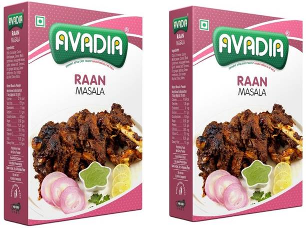 AVADIA Raan Masala | Authentic Mughlai Raan Spice Mix | Aromatic Meat Masala| 100*2