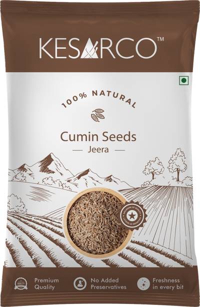KESARCO Cumin (Jeera) Seeds - Premium Quality | 100% Natural | No Artificial Colours