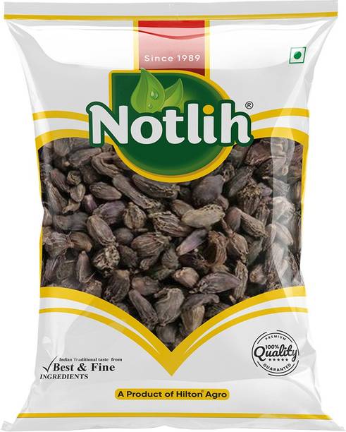 Notlih Cardamom Black Whole Badi Elaichi, Sabut Elaichi Grade- Big Size 100gm