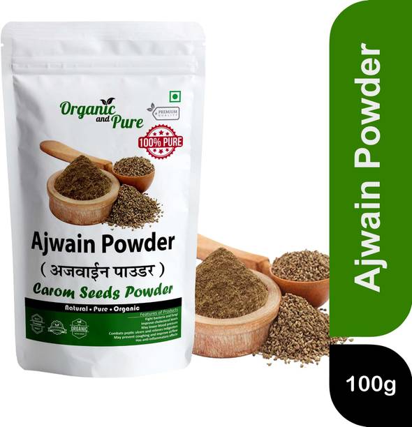 Organic and Pure Ajwain Powder Ajwain Seed Powder Carom Seed Powder Omam Powder Ajmo Powder (Zip)
