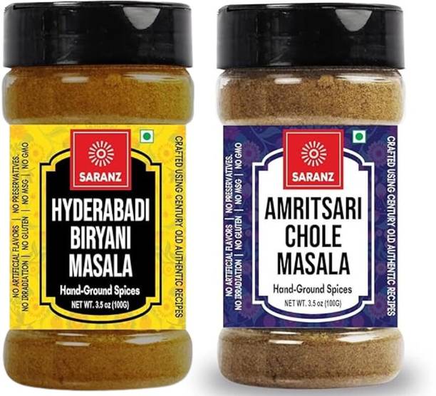 SARANZ Amritsari Chole & Hyderabadi Biryani Masala (Combo Pack) Powders