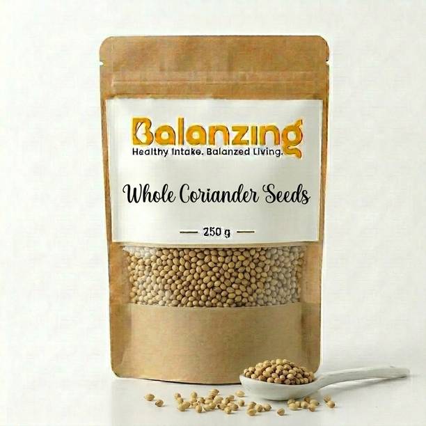 Balanzing Coriander Seeds Whole | Ideal for Grinding & Indian Cooking (250gm)
