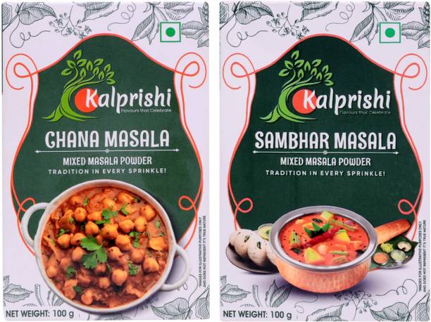 Kalprishi Premium Combo – Chana Masala & Sambhar Masala | Pure & Authentic