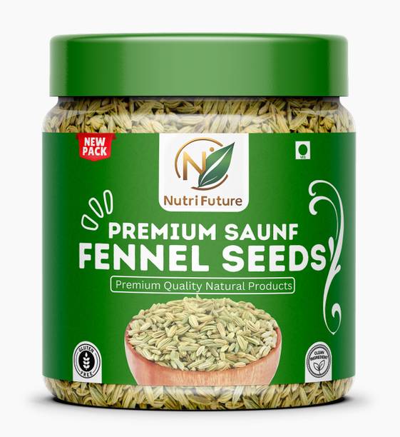 NUTRIFUTURE 100% Natural Fennel Seeds 1000 grams | Sortex Cleaned Variyali (Saunf) Saunf Small