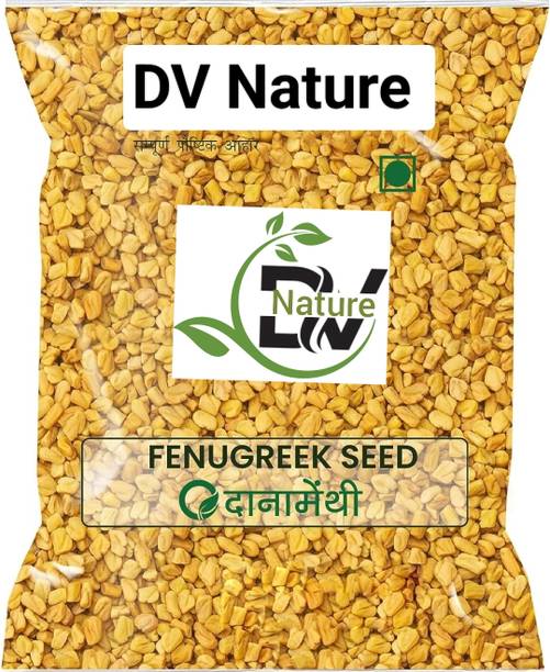 DV Nature 100% Natural Dried Fenugreek Seeds, Whole Methi Dana Seeds