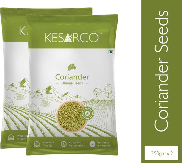 KESARCO Whole Coriander Seeds | Pure, Aromatic & Sun-Dried | Sabut Dhaniya