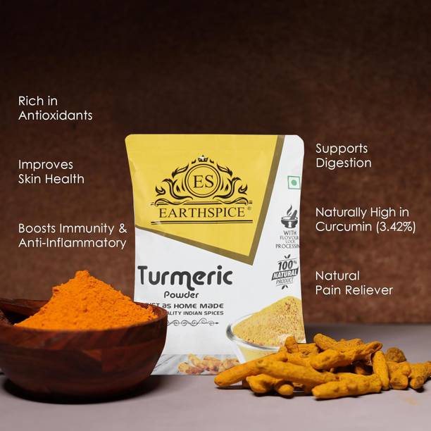Earth Spice Turmeric Powder 250g 100% Natural Pure | Home-Made Style Turmeric Powder