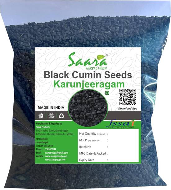 SAARA PRODUCTS Black Cumin Seeds (Karunjeeragam), 50g| Kalonji Seeds | Nigella Sativa