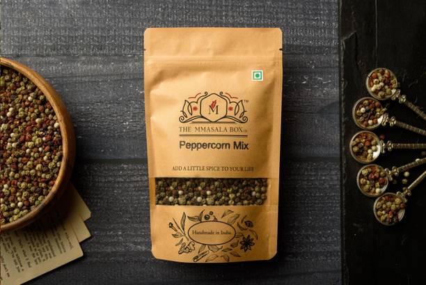 THE MMASALA BOX CO. Premium Peppercorn Mix – Blend of Black, White, Green & Red Pepper