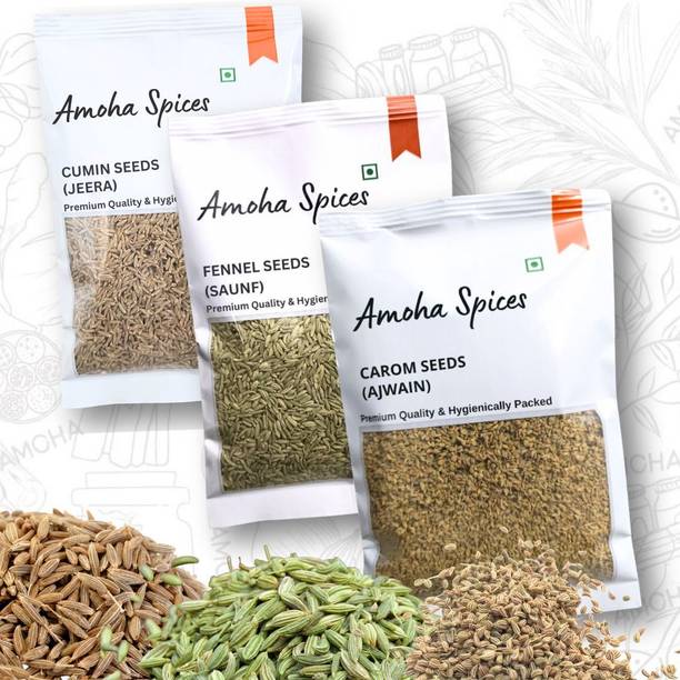 Amoha Spices Tri-Digestive Mix (Jeera, Saunf, Ajwain)