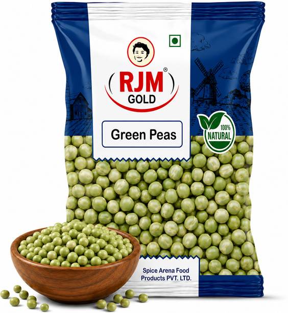 RJM GOLD Green Peas | Whole Dried Green Matar | Soft & Creamy Texture |Natural Hara Matar
