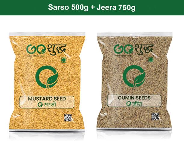 Goshudh Jeera 750gm & Sarso 500gm Combo Pack 1250g
