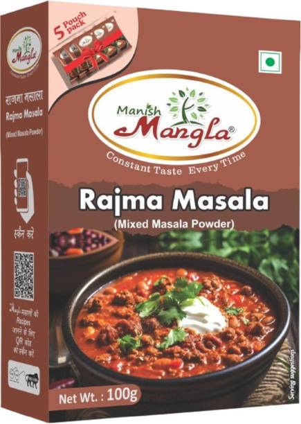 Manish Mangla Rajma Masala 100g | Mixed Masala Powder with 5 Fresh Sachets