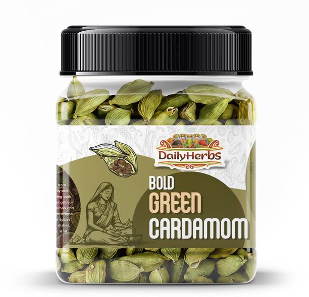 DAILYHERBS Cardamom Green Whole | Grade - Bold Size - 8mm