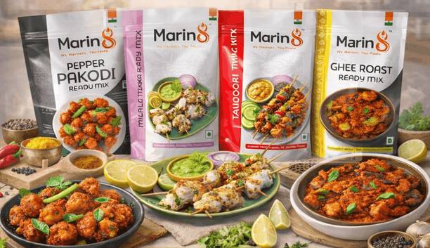 Pakodi&Politics Marin8 Authentic Indian Spices & Seasonings Combo –Family Feast Pack