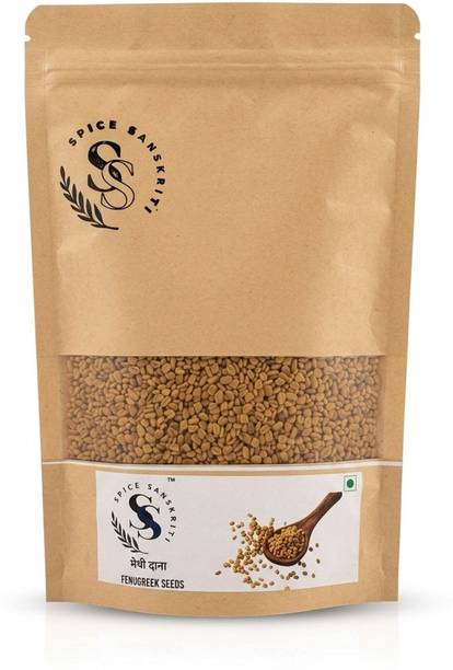 SS Spice Sanskriti Methi Seeds 50 gm| 100% Pure and Aromatic Funnel Seeds