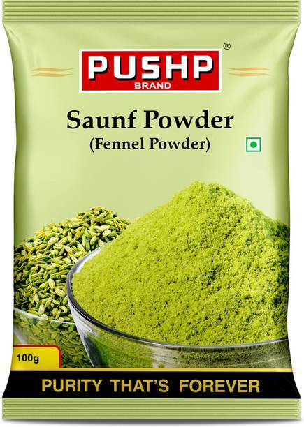 Pushp Brand Saunf / Fennel Powder | Soothing Spice for Sabzi, Drinks, Herbal Tea & Sweets