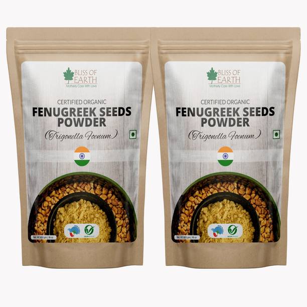 Bliss of Earth USDA Organic Fenugreek Powder For Cooking Methi Powder 2x453GM