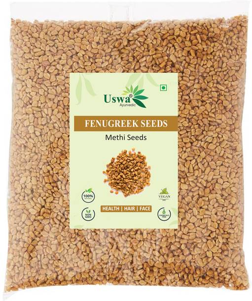 Uswa Ayurvedic Organic Fenugreek Seeds Methi Dana for Cooking, Hair Growth & Digestion