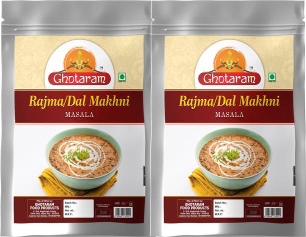 GHOTARAM Amritsari Dhaba Style Rajma Dal Makhani / Rajma Sabji Sabzi Masala-150Gx2Pk
