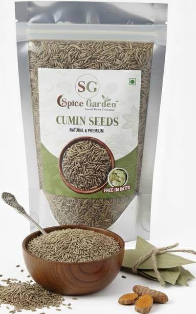 Spice Garden Natural And Premium Cumin/Jeera (Free Bay leaf)