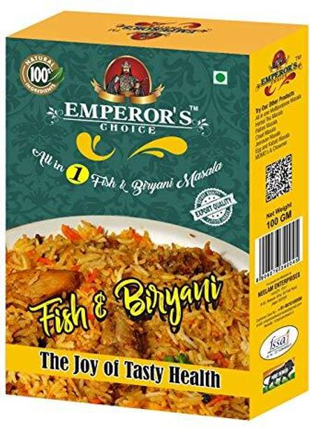 EMPEROR'S CHOICE Fish & Biryani Masala | No Artificial Preservatives, Color | Pack of 1