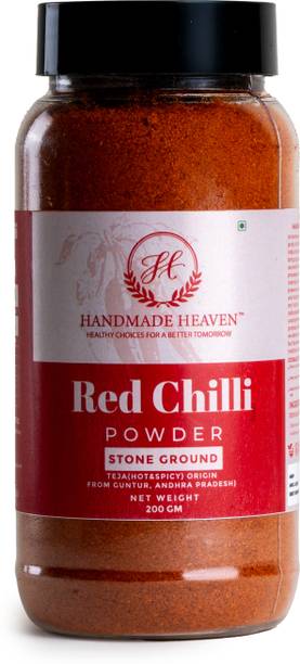 Handmade Heaven Teja Red Chilli Powder Hot & Spicy | Pure & Natural -200gm