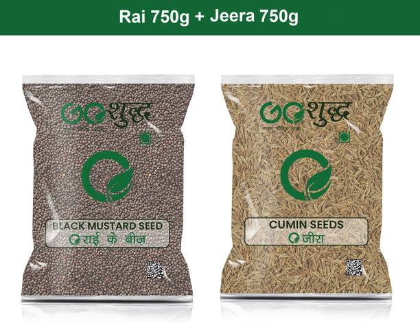 Goshudh Jeera 750gm & Rai 750gm Combo Pack 1500g