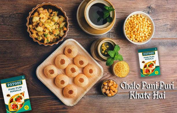 PATODI JAIN MASALA Panipuri Masala Ready to Use | Golgappa/Panipuri Masala Powder pack of 3