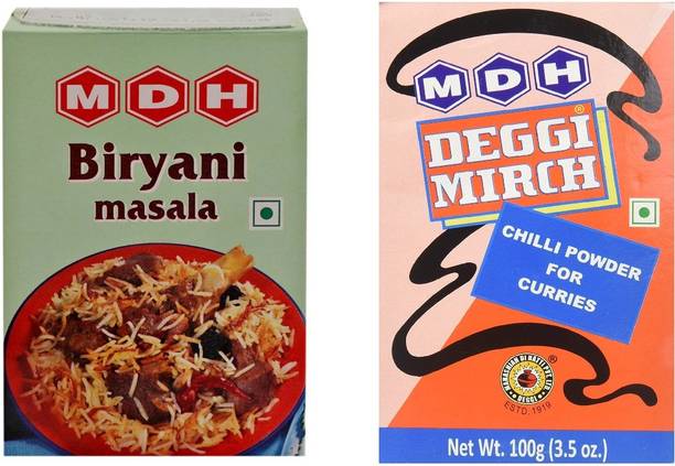 MDH BIRYANI(50G) AND DEGI MIRCH Powder(100G)150grams pack of 2