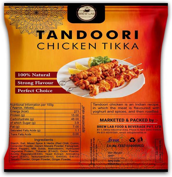 Brew Lab Chef's Special Tandoori Chicken Tikka Seasoning | Authentic Flavor Spice Mix
