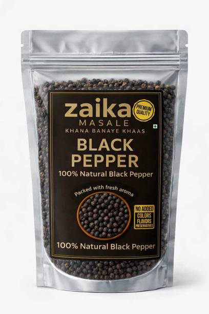 zaika masale Black Pepper 100g| 100% Natural Kali Mirch Whole