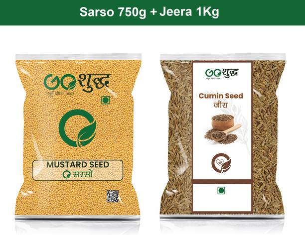 Goshudh Jeera 1Kg & Sarso 750gm Combo Pack 1750g
