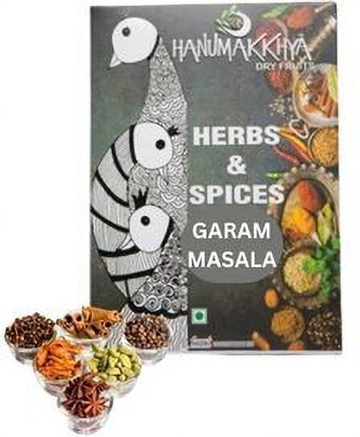 Hanumakkhya dry Fruits Whole Gram Masala, Mix of 13 Spices, Sabut Garam Masala, khada Masala 100gm