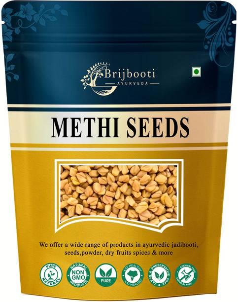 BrijBooti Methi Seed (200 Gm) | Fenugreek Seeds | Whole Methi Dana Seeds | Indian Spices