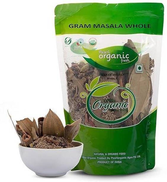 Pearl Organic Fresh Garam Masala Whole 100 Gm - Pack of 2