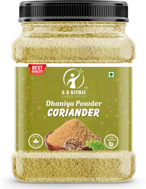 S S SUBH SHREE SPICE Organic Dhaniya Powder Authentic Coriander Powder, Suitable for Cooking Needs