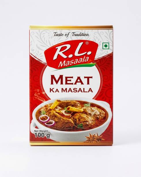 R.L. Masala Meat Masala Powder 100g | Nonveg Curry Spice Mix | Fresh And Aromatic | Box Pack