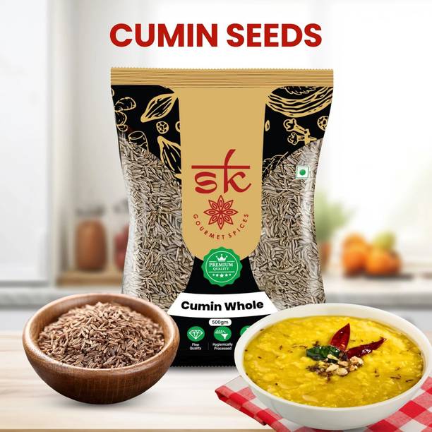 SK GOURMET SPICES Whole Cumin Seeds for Bold Aroma and Flavorful Indian Cooking