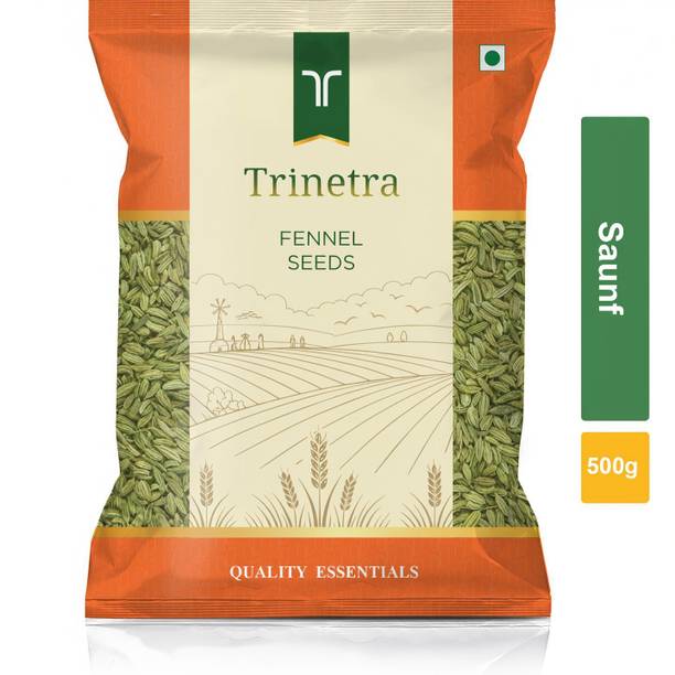 Trinetra Premium Quality Saunf (Fennel Seeds)-500gm (Pack Of 1)