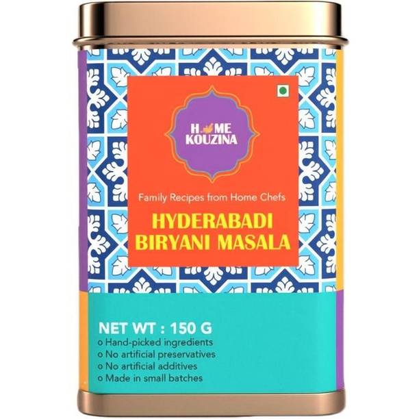Home Kouzina Hyderabadi Biryani Masala-Authentic Hyderabadi Veg,Chicken Biryani-Tin Pack