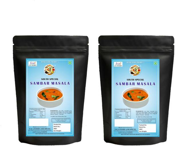 Sau Sambar Masala & Sambar Masala Pure Homemade Product Pure Taste, Pure Tradition