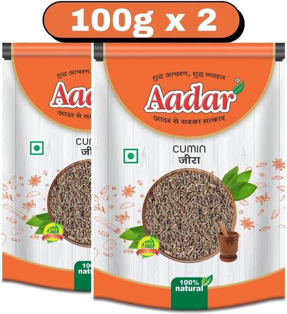 AADAR Premium Whole Cumin 200gm | Organic Sabut Jeera Pack of+