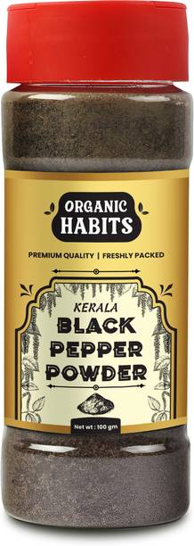 ORGANIC HABITS Black Pepper Powder Kali Mirch Powder Ground Black Pepper