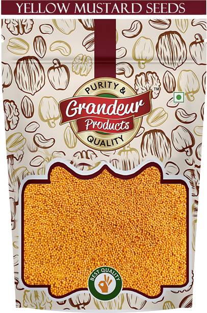 GRANDEUR PRODUCTS Yellow Mustard Seeds Peeli Sarso